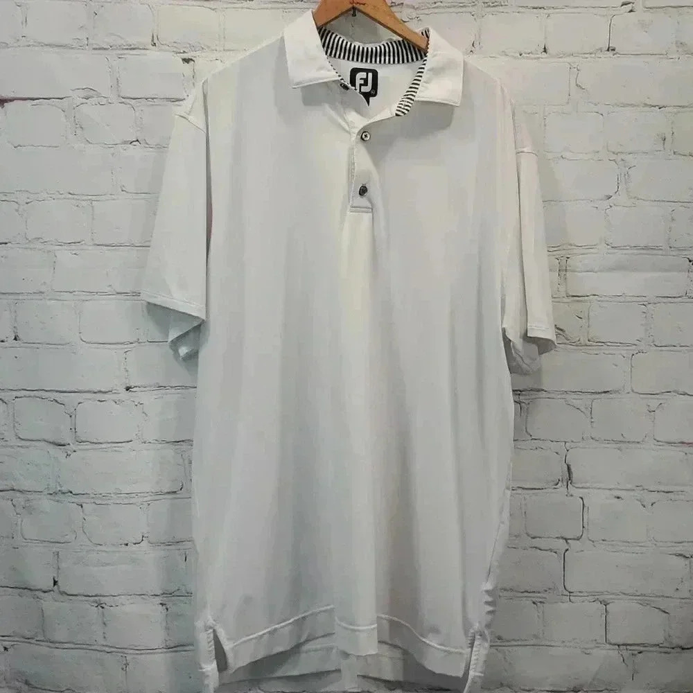 FootJoy Men’s Golf Shirt White‎ Size XL